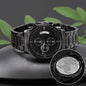 Engraved Black Chronograph Watch - StepSon