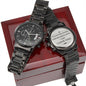 Engraved Black Chronograph Watch - Counting Down The Seconds -  Husband To Be