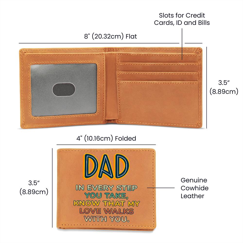 Engraved Wallet- Every Step Dad