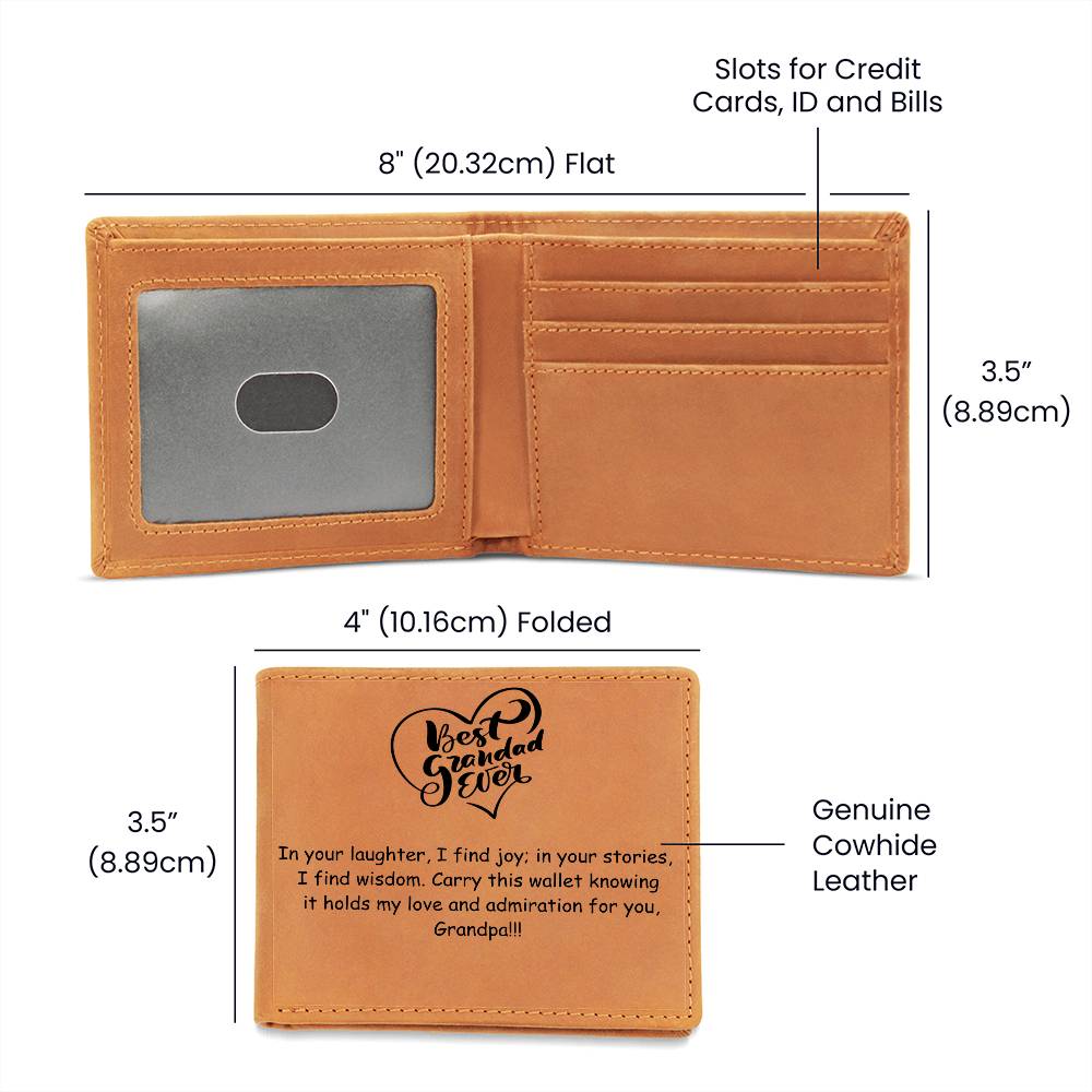 Engraved Wallet - Best Grandad Ever