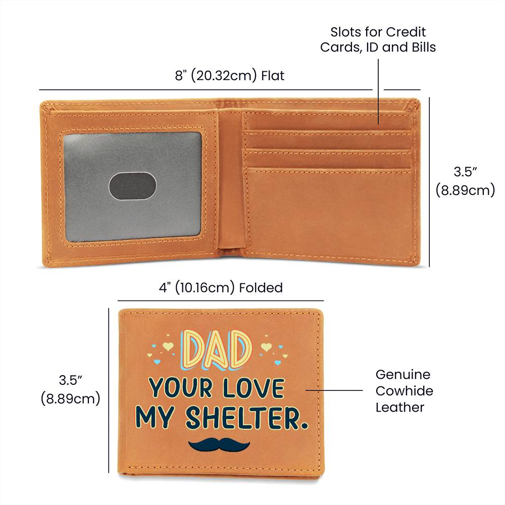 Engraved Wallet - Shelter Dad