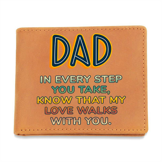 Engraved Wallet- Every Step Dad