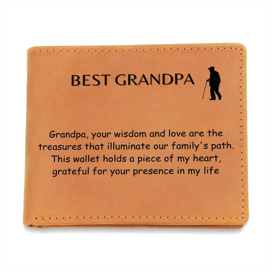 Engraved Wallet - Your Wisdom Grandpa