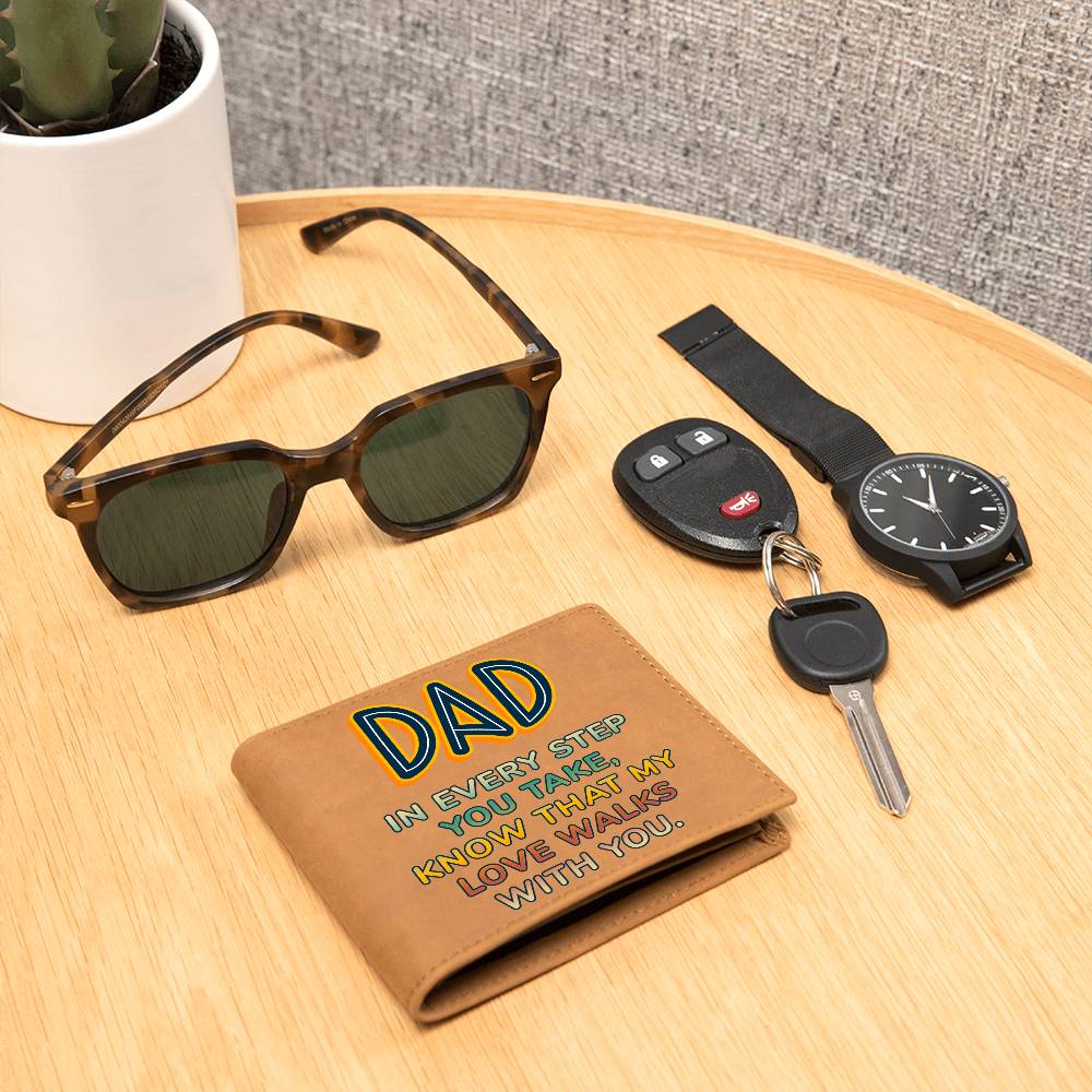 Engraved Wallet- Every Step Dad