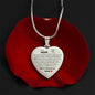 Engraved Heart Necklace - Christmas Present Reflection For Mom