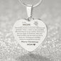 Engraved Heart Necklace - Reflection and Gratitude Mom