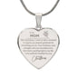 Engraved Heart Necklace - This Christmas Mom