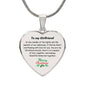 Engraved Heart Necklace For Girlfriend