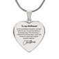Engraved Heart Necklace For Girlfriend For Christmas