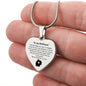 Engraved Heart Necklace - Wrapped in Love Girlfriend