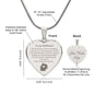 Engraved Heart Necklace - Girlfriend for Christmas