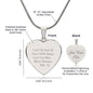 Engraved Heart Necklace - I Will Always Love You