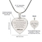 Engraved Heart Necklace - Girlfriend Snowflake 2