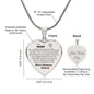 Engraved Heart Necklace - Christmas Present Reflection For Mom