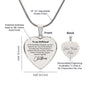 Engraved Heart Necklace For Girlfriend For Christmas