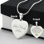 Engraved Heart Necklace For Girlfriend