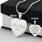 Engraved Heart Necklace - Christmas Gift For Girlfriend