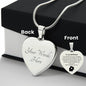 Engraved Heart Necklace - Wrapped in Love Girlfriend