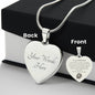 Engraved Heart Necklace - Girlfriend for Christmas