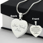 Engraved Heart Necklace For Girlfriend For Christmas
