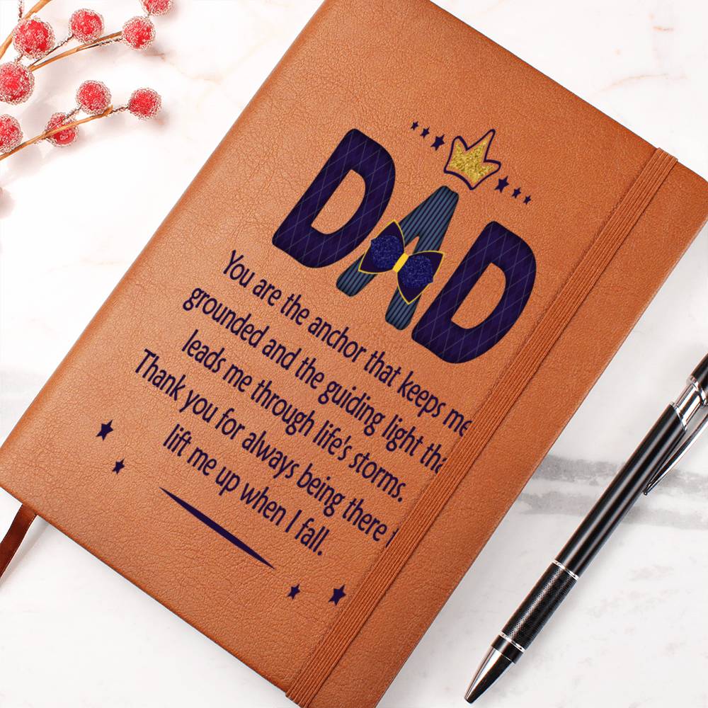 Engraved Journal - You are the Anchor Dad