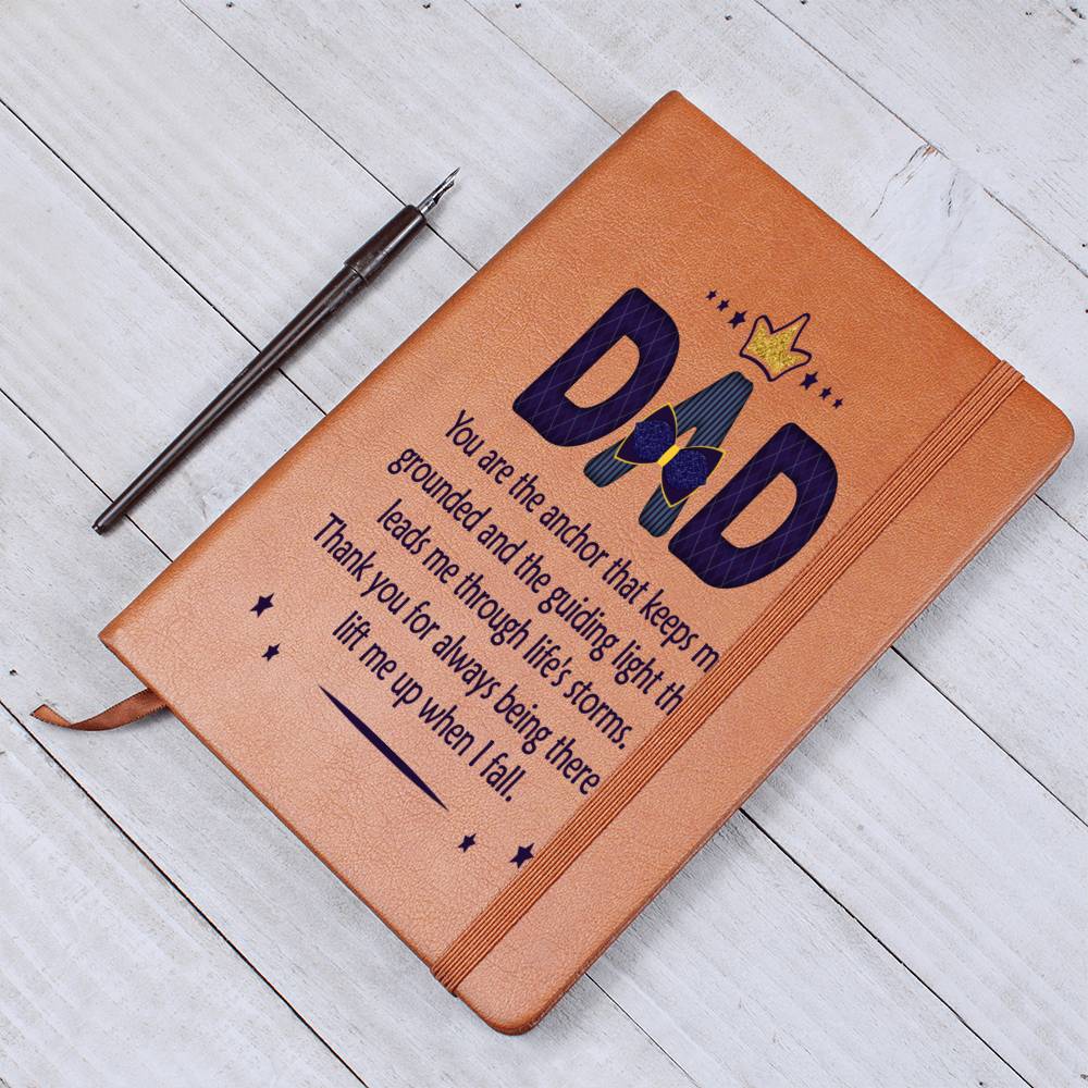 Engraved Journal - You are the Anchor Dad