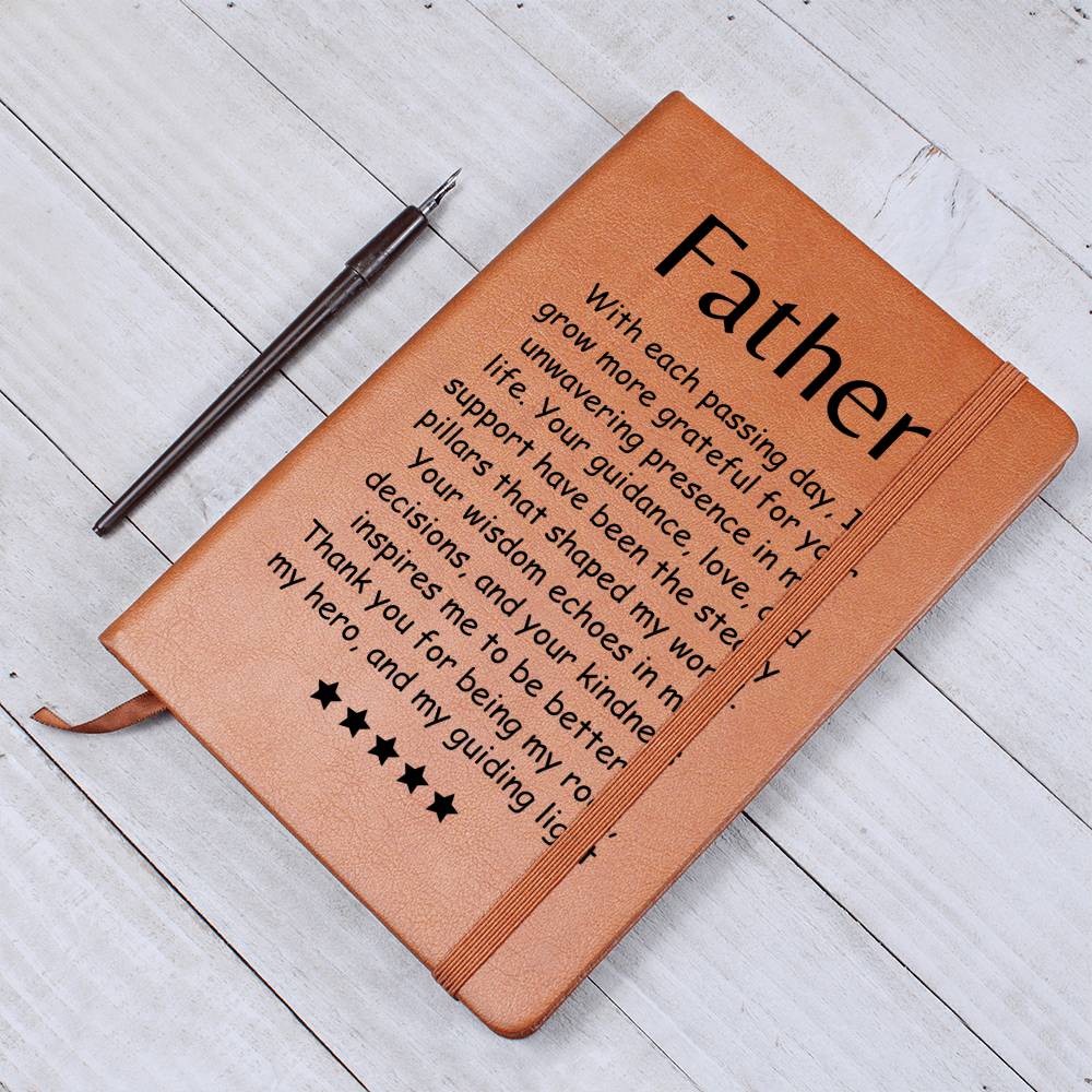 Engraved Journal - Grateful for Dad