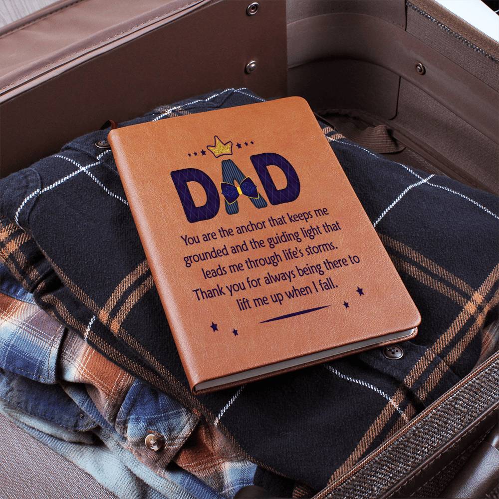 Engraved Journal - You are the Anchor Dad