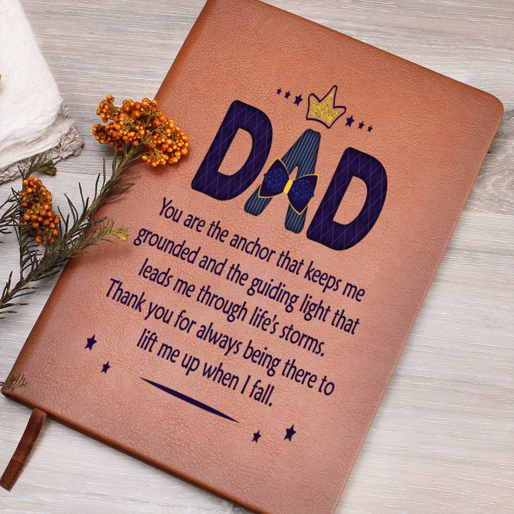 Engraved Journal - You are the Anchor Dad