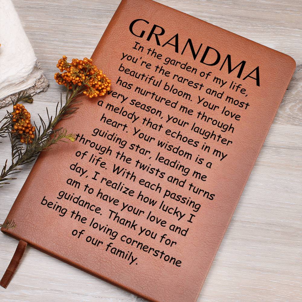 Engraved Journal - Beautiful Bloom Grandma