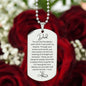 Engraved Dog Tag t- You are my Foundation Dad