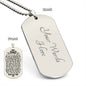 Engraved Dog Tag Necklace - To My Dad