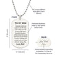 Engraved Dog Tag Necklace - Pages of Life Son