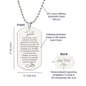 Engraved Dog Tag - Reflection of all Good Dad