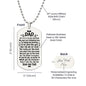 Engraved Dog Tag Necklace - To My Dad