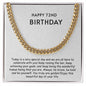 Cuban Link Chain - Happy 72nd Birthday