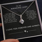 To My Amazing Lady - Premium Alluring Beauty Necklace