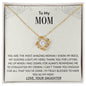 Love Knot Necklace - To Amazing Woman Mom