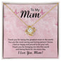 Love Knot Necklace - I love You Mom