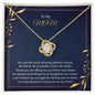 Love Knot Necklace - For Amazing Mom