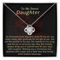 Love Knot Necklace - Christmas Bells Ring Daughter