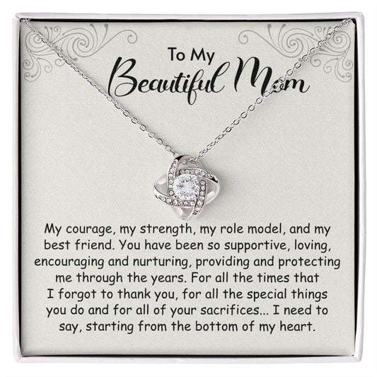 Love Knot Necklace - Beautiful Mom