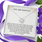 You are enough necklace
