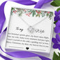 TO MY WIFE MERRY CHRISTMAS - LOVE KNOT NECKLACE