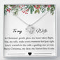 TO MY WIFE MERRY CHRISTMAS - LOVE KNOT NECKLACE