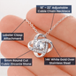 TO MY WIFE MERRY CHRISTMAS - LOVE KNOT NECKLACE