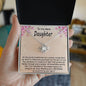 Love Knot Necklace - Merry Christmas To My Dear Daughter