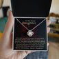Love Knot Necklace - Christmas Heart Swells Daughter