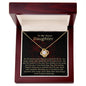 Love Knot Necklace - Christmas Bells Ring Daughter