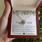 TO MY WIFE MERRY CHRISTMAS - LOVE KNOT NECKLACE
